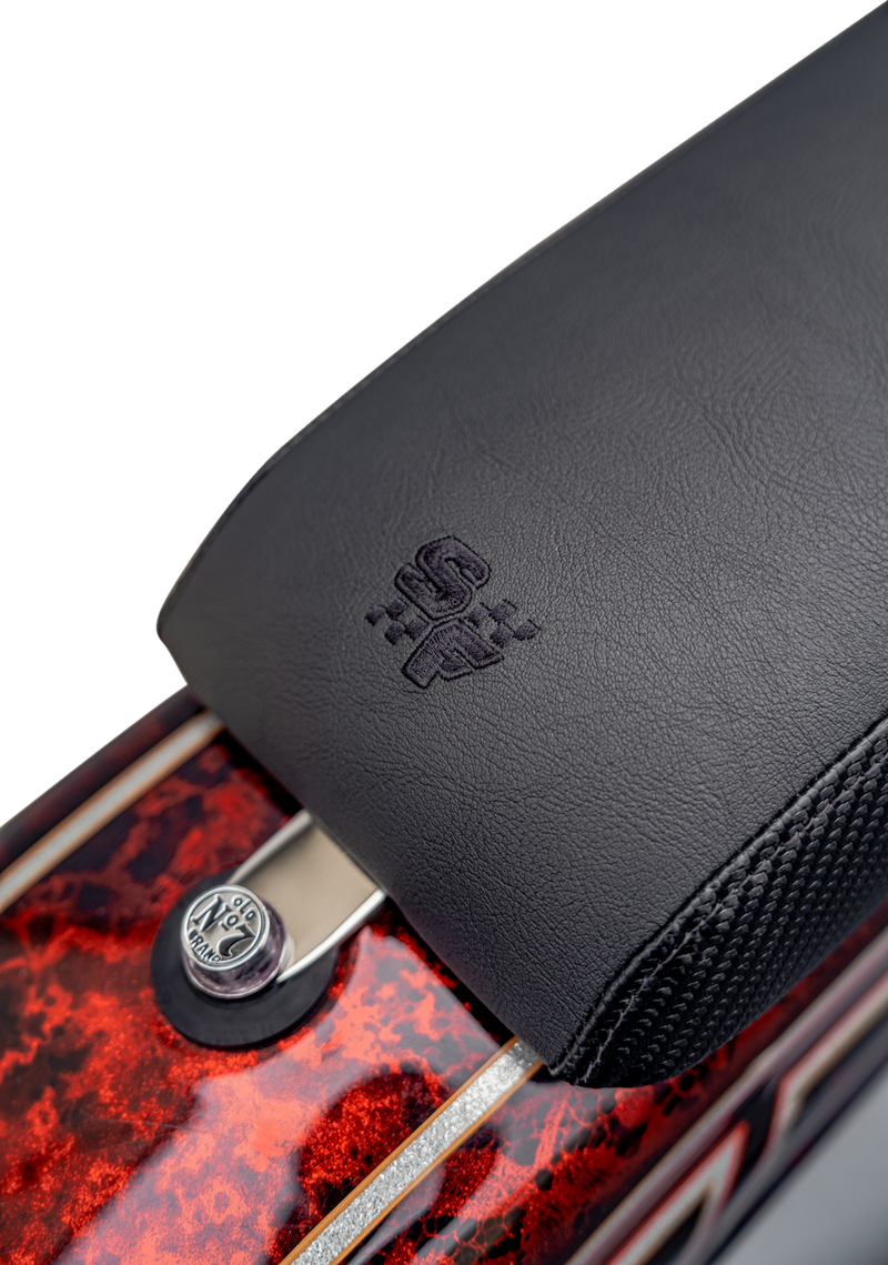 SLYFOX Drifter Seat - Black Logo - Black Vinyl - Smooth - FXR '82-'00 SlyFox4681A