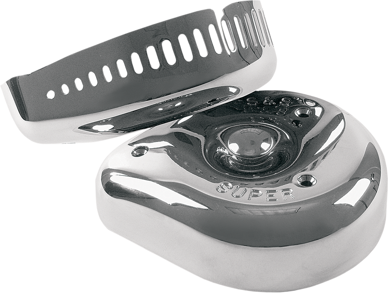 S&S CYCLE Slasher Air Cleaner Cover - Chrome