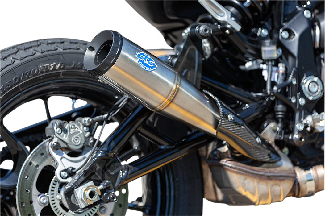 S&S CYCLE Stainless Steel Grand National Muffler for FTR 1200