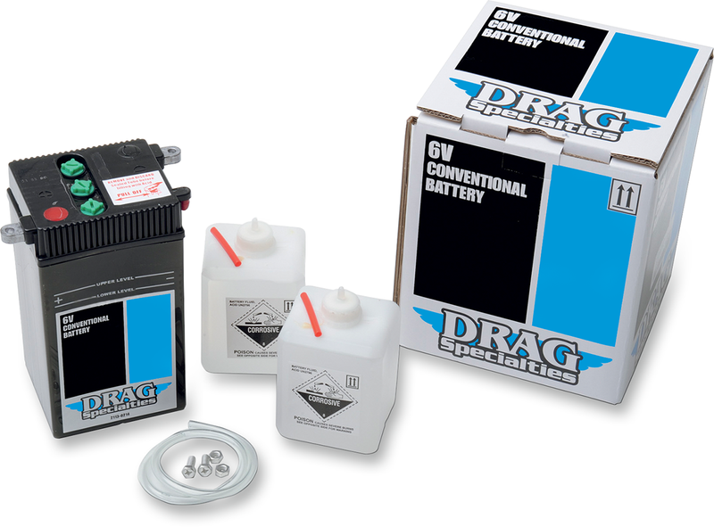 DRAG SPECIALTIES Conventional Battery Kit for Enhanced Performance