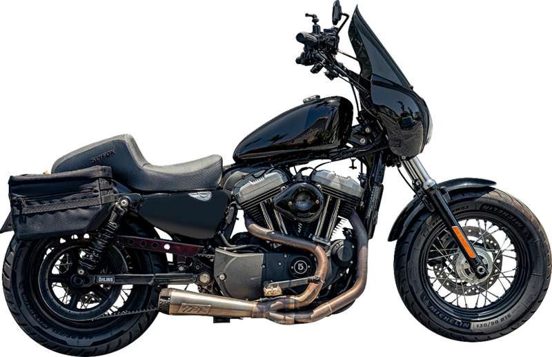 SLYFOX Drifter Seat - Black Logo - Black Vinyl w/ Slipstop - Carbon Fiber - XL '04-'22 4684A-slyfox