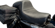 SLYFOX Drifter Seat - Black Logo - Black Vinyl w/ Slipstop - Carbon Fiber - XL '04-'22 4684A-slyfox