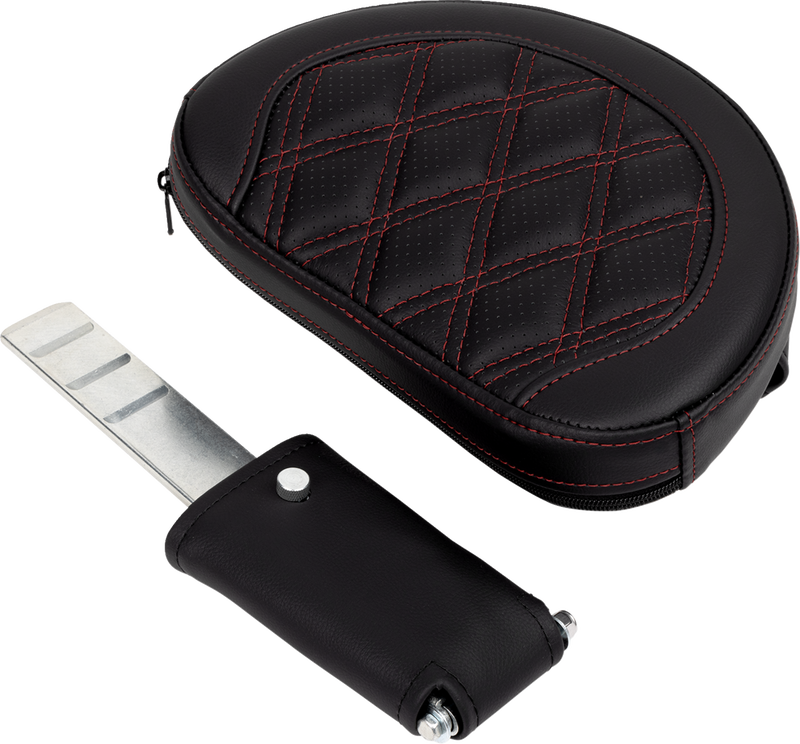 SADDLEMEN Roadsofa™ Seat - with Backrest - Wine Berry Stitch - Touring '08-'24