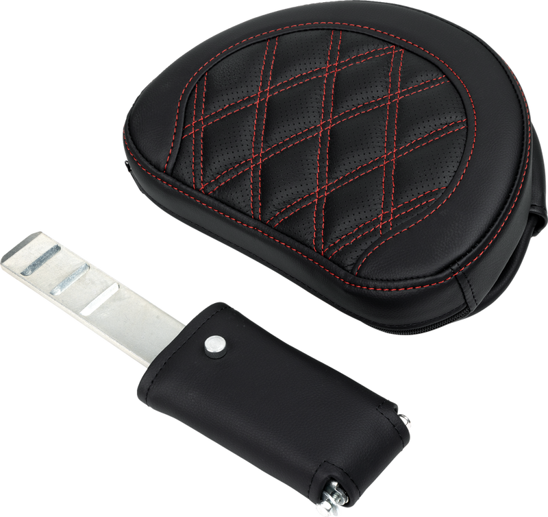 SADDLEMEN Roadsofa™ Seat - with Backrest - Red Stitch - Touring '08-'24