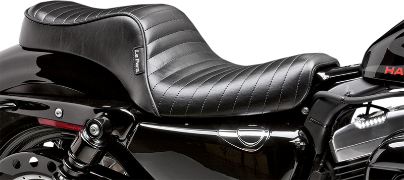 LE PERA Cherokee Seat - Pleated - Black - Sportster '04-'22