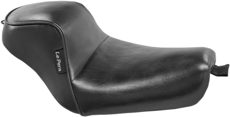 LE PERA Sprocket Solo Seat - Smooth - Black - Sportster '04-'22