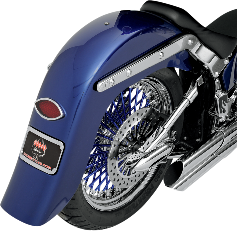 KLOCK WERKS Benchmark Frenched 4" Stretched Rear Fender - Steel - For Custom Application