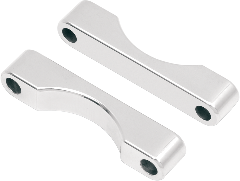 KLOCK WERKS WFB Benchmark Bagger Front Fender Blocks - For all 23"/26" Tire Hugger/Benchmark - Chrome