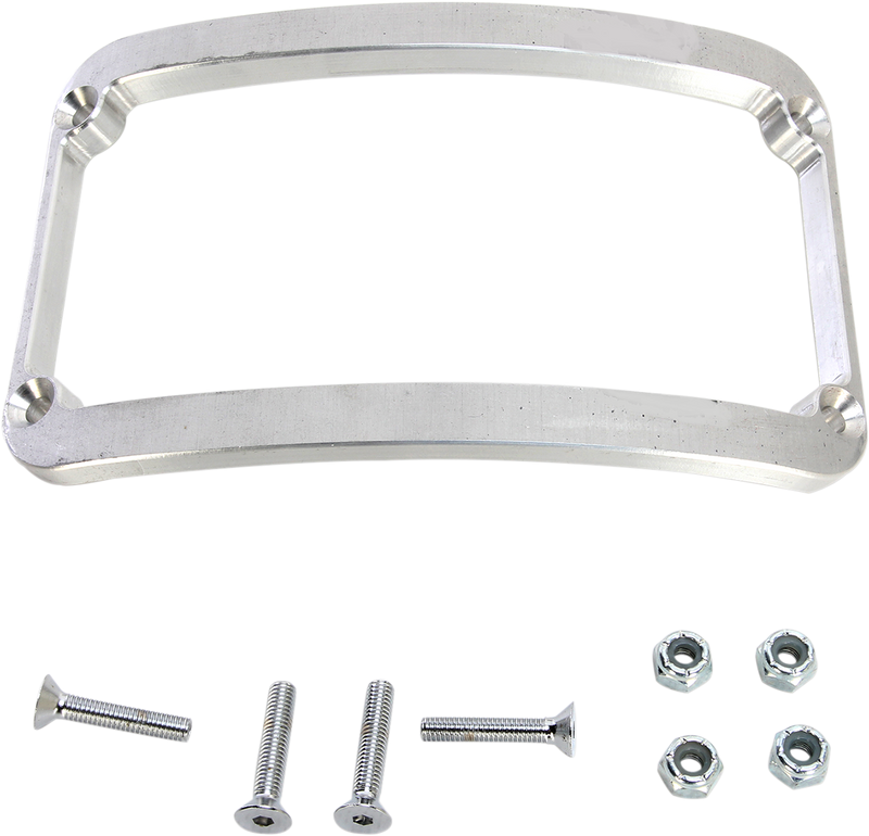 KLOCK WERKS WFB™ Benchmark Stretched Rear Fender License Plate Frame - Raw