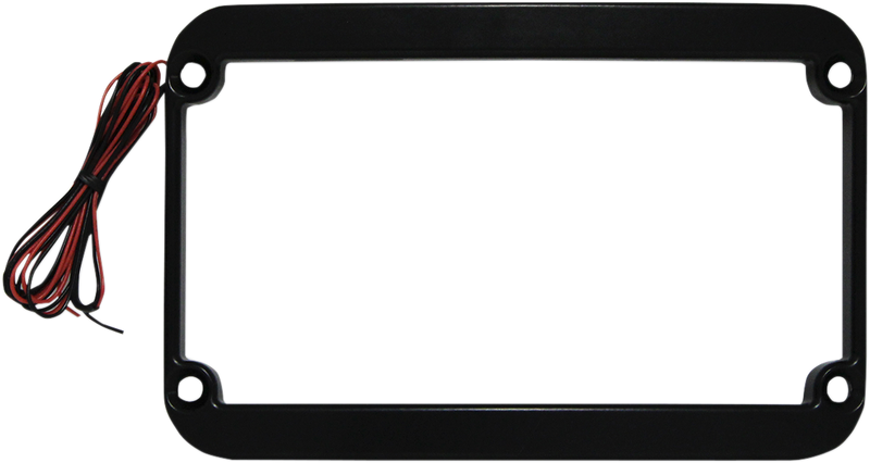 KLOCK WERKS The One Rear Fender Lighted License Frame - LED - Black