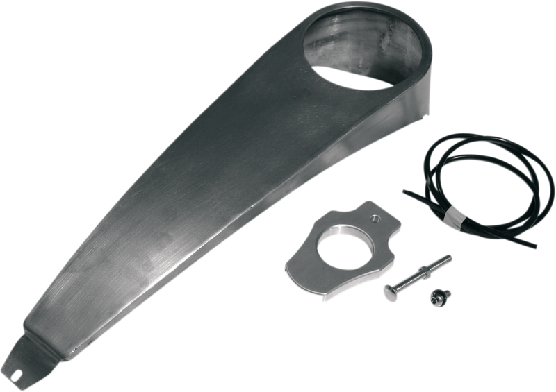 KLOCK WERKS Dash with Switch Relocation Kit - Raw - Steel