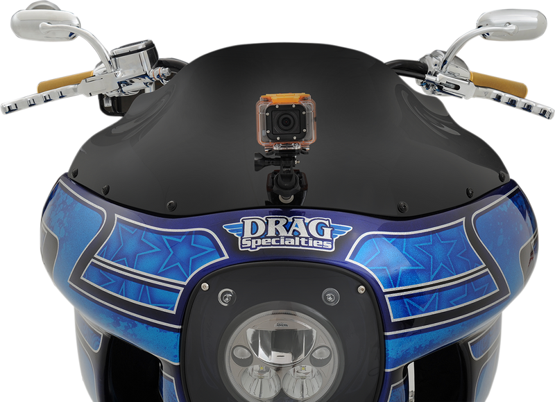 KLOCK WERKS Flare® Windshield - 9" - Black - '85-'92 FXRP KWW-02-0501