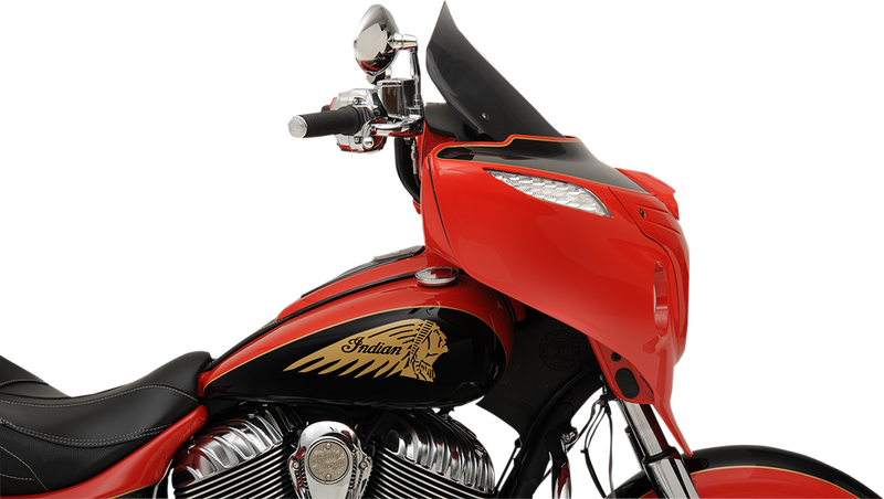 KLOCK WERKS Flare Windshield - 14" - Tall - Dark Smoke - Indian