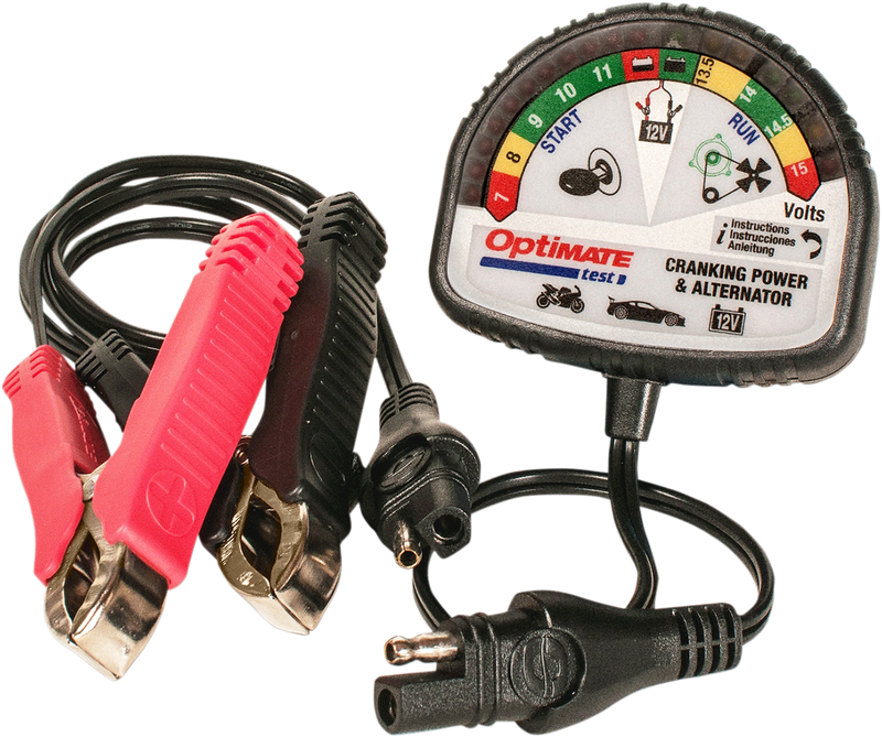 TECMATE Battery Charging System/Alternator Tester - Pocket - Battery Clip/12V TS-121