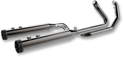 KHROME WERKS 2-into-2 Dominator Exhaust System with 4-1/2" Mufflers - Eclipse® - FL 201810A