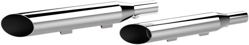 KHROME WERKS 3" HP-Plus® Slip-On Mufflers - Slash-Cut - Chrome - XL 202390