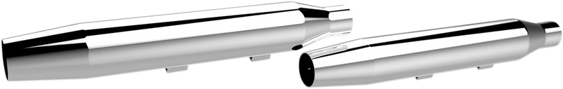 KHROME WERKS 3" HP-Plus® Slip-On Mufflers - Tapered - Chrome - XL 202495