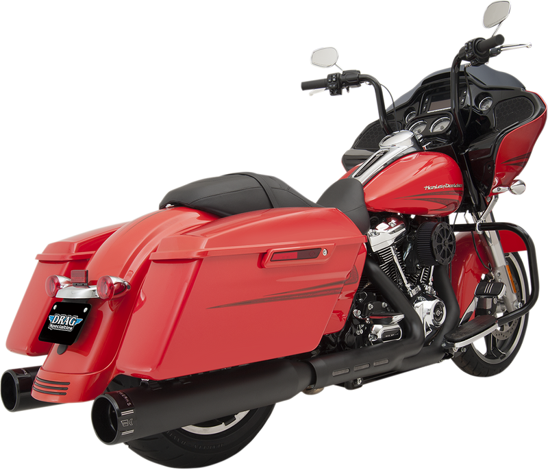 KHROME WERKS 4-1/2" HP-Plus® Slip-On Mufflers - Black with Klassic - Touring 202825