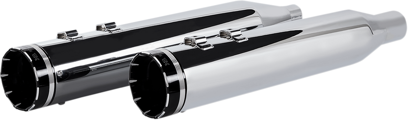 KHROME WERKS 4-1/2" HP-Plus® Slip-On Mufflers - Chrome with Tracer - Touring 202735