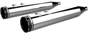 KHROME WERKS 4-1/2" HP-Plus® Slip-On Mufflers - Chrome with Tracer Tip 202790