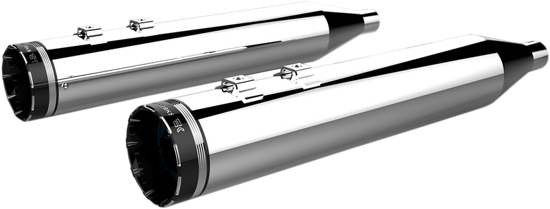 KHROME WERKS 4-1/2" HP-Plus® Slip-On Mufflers - Chrome with Tracer Tip 202790