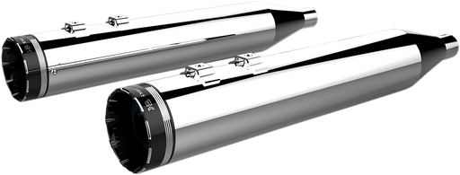 KHROME WERKS 4-1/2" HP-Plus® Slip-On Mufflers - Chrome with Tracer Tip 202790