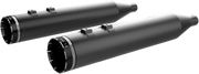 KHROME WERKS 4-1/2" HP-Plus® Slip-On Mufflers - Black with Tracer Tip 202840