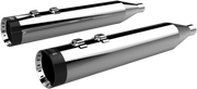 KHROME WERKS 4-1/2" HP-Plus® Slip-On Mufflers - Chrome with Turbine Tip 202795