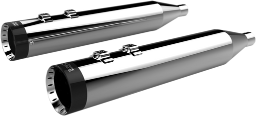 KHROME WERKS 4-1/2" HP-Plus® Slip-On Mufflers - Chrome with Turbine Tip 202795