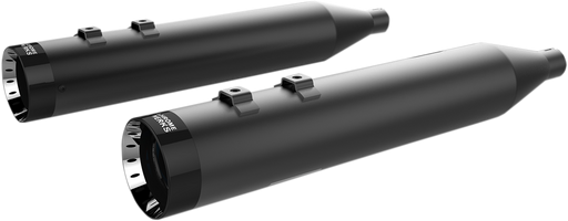KHROME WERKS 4-1/2" HP-Plus® Slip-On Mufflers - Black with Turbine Tip 202845