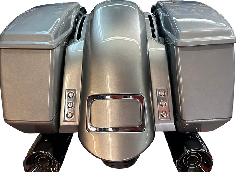 PAUL YAFFE BAGGER NATION Short Rear Fender - Sport - With Chrome Plate Frame - Thunder-pod Taillight RF-SSTH P-R-C