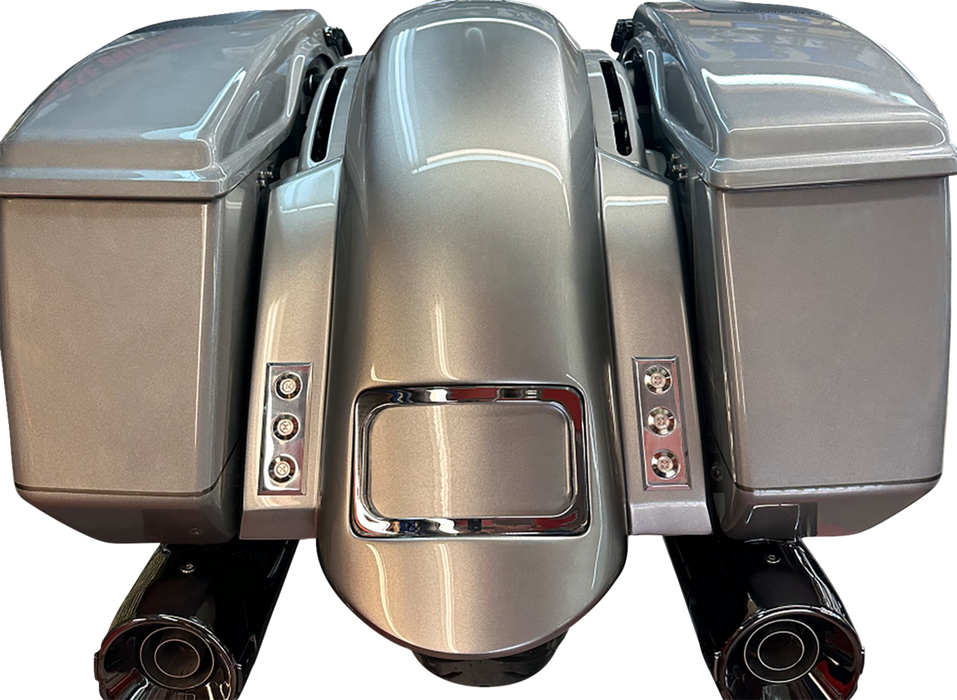 Bagger Nation PAUL YAFFE BAGGER NATION Short Rear Fender - Sport - With Chrome Plate ...