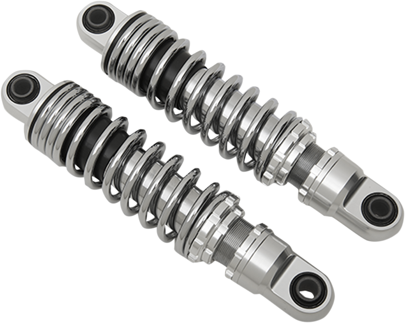 Drag Specialties Shocks Premium Ride-Height Adjustable Shocks - Chrome - Standard - 11"