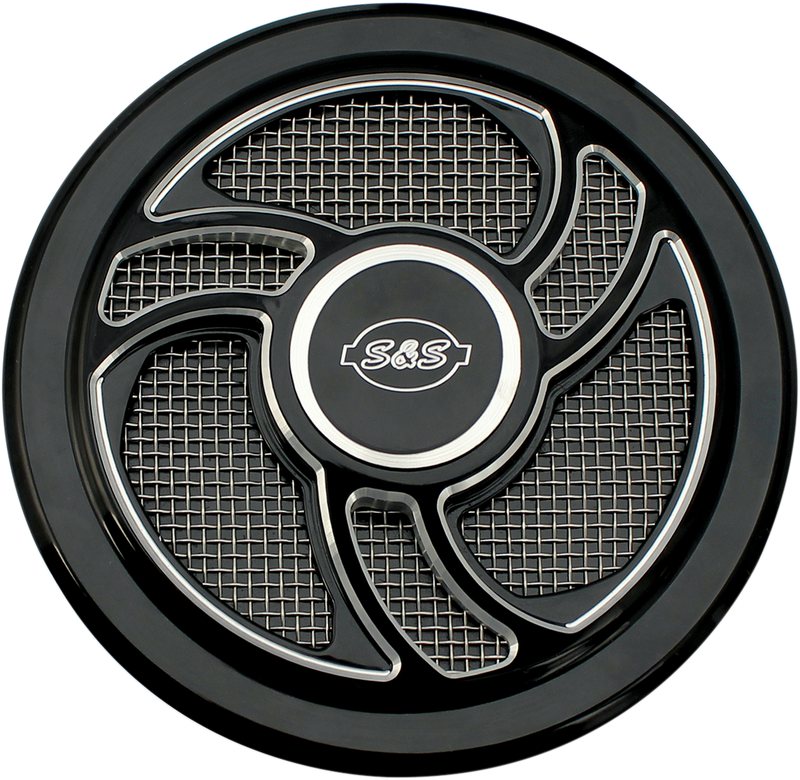 S&S CYCLE Air Cleaner Cover - Torker - Black