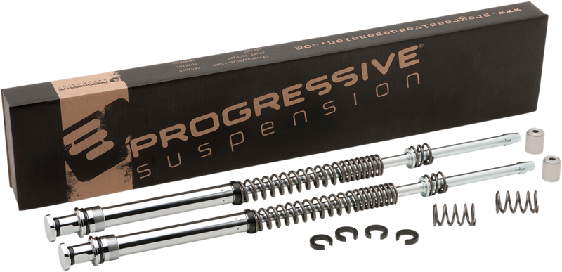 PROGRESSIVE SUSPENSION Monotube Fork Cartridge Kit - Lowering - '00-'12 DYNA & SOFTAIL