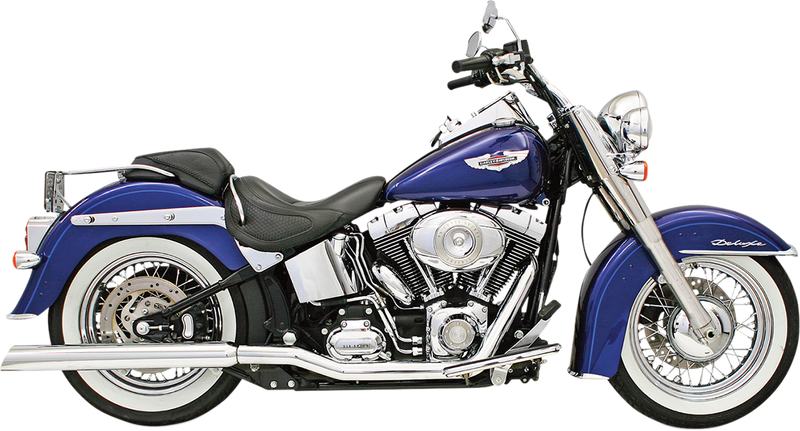 BASSANI XHAUST Tru Dual Exhaust - '86-'06 SOFTAIL MODELS