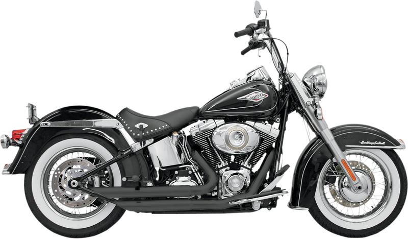 BASSANI XHAUST FireFlight Exhaust - Black - Softail