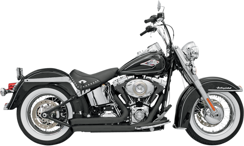 BASSANI XHAUST FireSweep Exhaust - Black - Softail