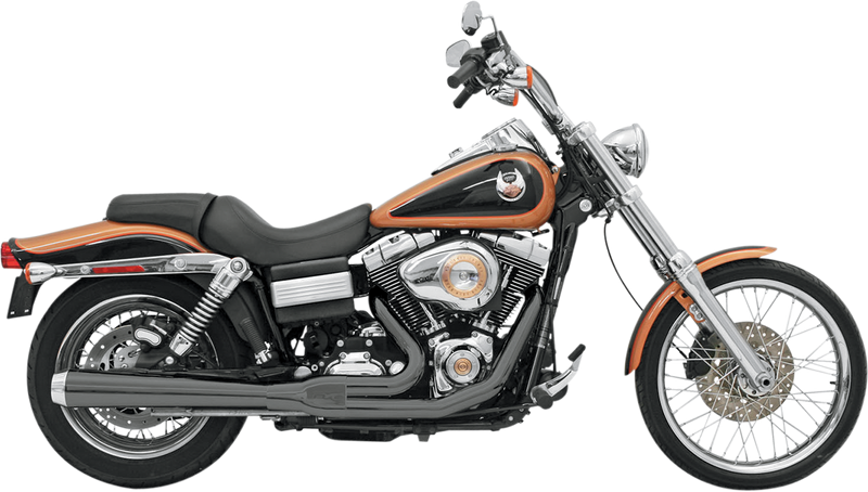 BASSANI XHAUST Road Rage Exhaust - Black - Long - '06-'17 DYNA