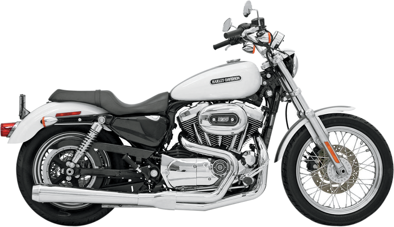 BASSANI XHAUST Road Rage Exhaust - Chrome - Long - '04-'13 XL