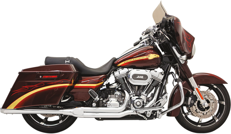 BASSANI XHAUST Road Rage 2:1 Exhaust - Chrome - '10-'16 TOURING MODELS