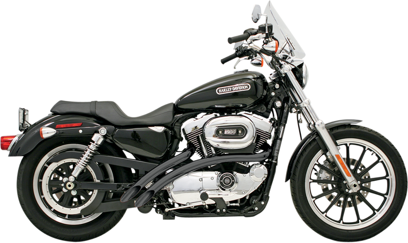 BASSANI XHAUST Radial Sweeper Exhaust - Black - '86-'03 XL