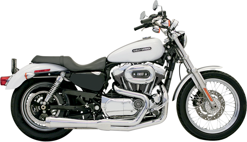 BASSANI XHAUST Road Rage Exhaust - Chrome - Short - '04-'13 XL
