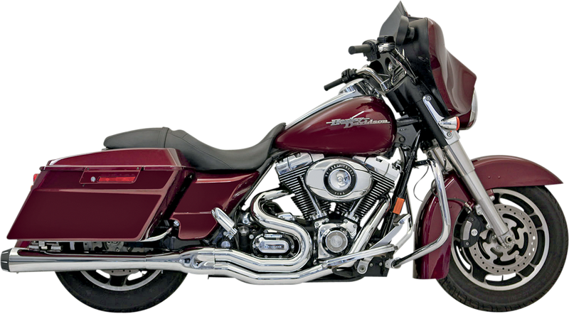 BASSANI XHAUST Megapower 2:1 Exhaust - 1-3/4" to 1-7/8" to 2" - Chrome - '95-'16 TOURING MODELS