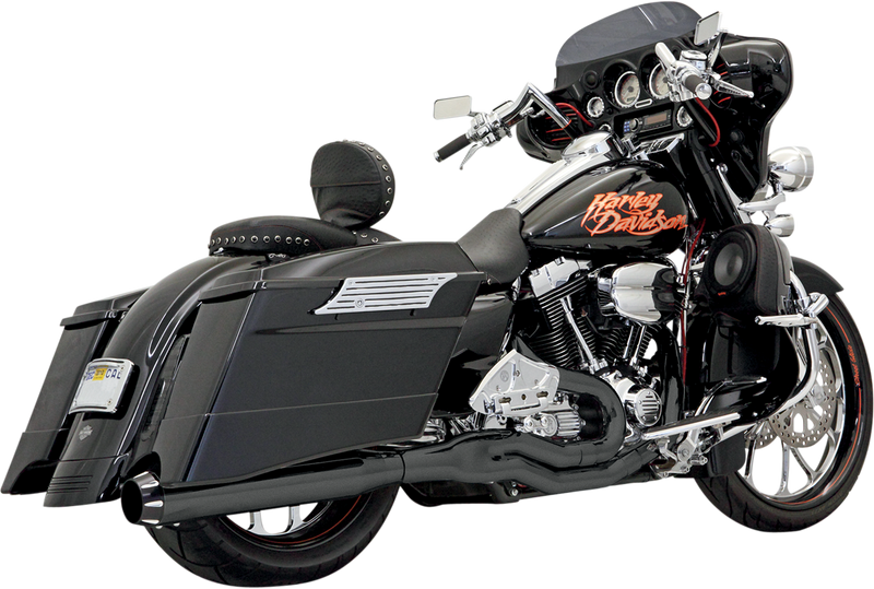 BASSANI XHAUST B1 2:1 Exhaust - Black - '95-'16 TOURING MODELS