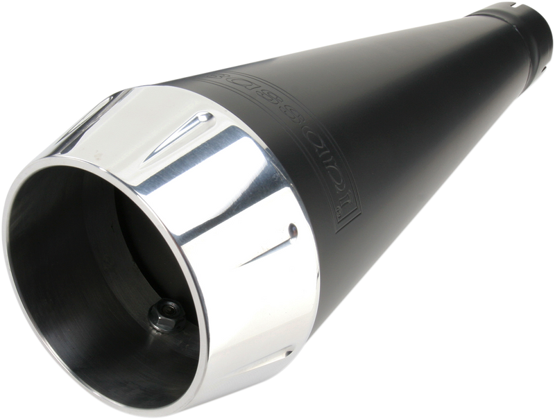 BASSANI XHAUST Road Rage Exhaust - Black - Short - '04-'13 XL