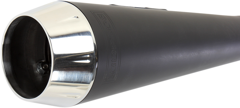 BASSANI XHAUST Road Rage Exhaust - Black - Short - '06-'17 FXD