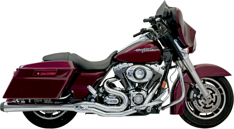 BASSANI XHAUST B4 2:1 Exhaust - Chrome - Megaphone - 1995-2016 TOURING MODELS