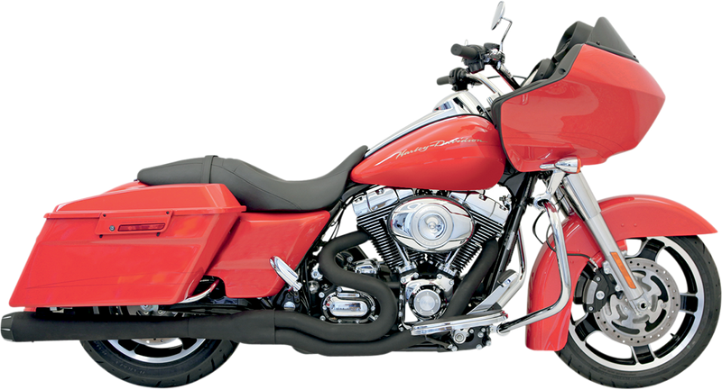 BASSANI XHAUST B4 2:1 Exhaust - Black - Megaphone - 1995-2016 TOURING MODELS