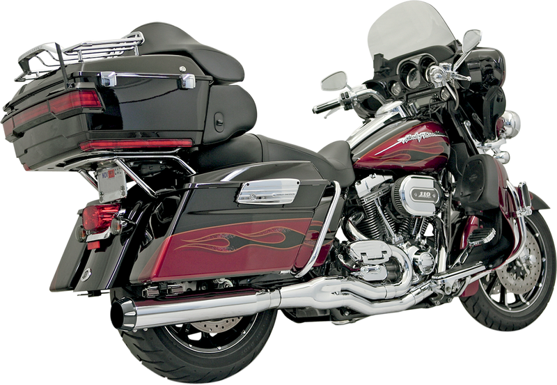 BASSANI XHAUST B4 2:1 Exhaust - Chrome - Straight Can - '95-'16 TOURING